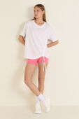 Side-Cinch Cotton T-Shirt